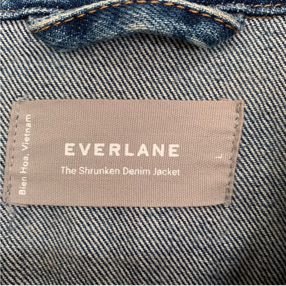 Everlane The Shrunken Denim Jacket L - Picture 3 of 9